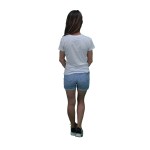 Women casual t-shirt, with print, white color, model 8772